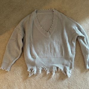 V neck sweater
